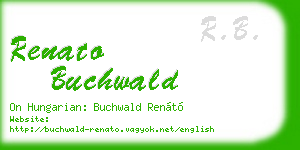 renato buchwald business card